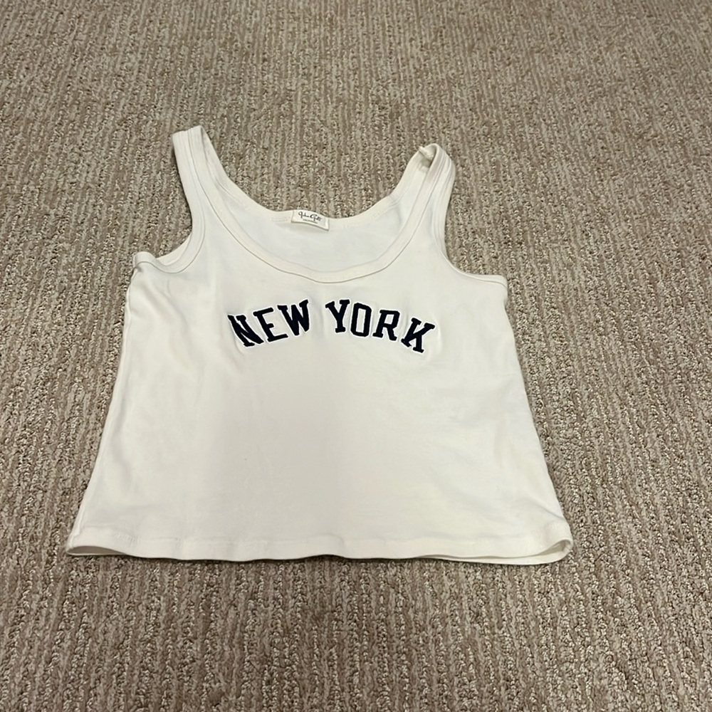 John gault new york tank top from brandy melville flagship in NYC OS fits all